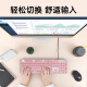 罗技（Logitech）K845机械键盘 有线键盘 办公电脑打字键盘  电竞游戏发光全尺寸个性化定制键帽 罗技K845青轴 樱花粉
