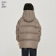 
jnby by JNBY Jiangnan cloth children's clothing autumn and winter down jacket thickened warm soft hooded boys, girls and children 1NAC12610 216 wax pink camel color 110 cm