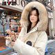 Yalu Short Down Jacket Women's 2025 New Fashion Parker Thickened Warm Large Fur Collar Hooded Autumn and Winter Jacket