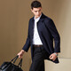 
Antonio [high-string worsted 100% wool] men's high-end jacket mid-length coat business executive trench coat