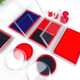 
Quick-drying printing platform red blue multi-color green stamp press handprint quick-drying ink printing oil-oil ink box round [9864] rectangular black + 10ml printing oil (preparation)
