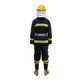 Su Xing 02 Fire Fighting Suit Thin Fire Fighting Suit Set Firefighting Combat Suit Six-piece Flame Retardant Protective Suit Training Suit (Imitation Korean Helmet)