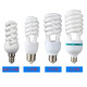 Yuanbo three-color energy-saving lamp E27 screw socket high-brightness white light spiral energy-saving bulb small half screw 20W E27 white light