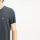 Lilang light fashion men's clothing [one guide wet] T-shirt men's LOGO printed short-sleeved inner bottom shirt Q4QNY202 dark gray L (175)