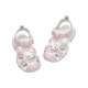 DAVE&BELLA Hello Kitty co-branded girls' sandals soft sole children's shoes toddler shoes summer new children's shoes pink size 22
