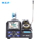 W.E.P982D-I high-precision tweezer-type soldering station double-headed soldering iron chip component 0201 desoldering 0402 electric heating clip 982D-I tweezers soldering station package one (5 pairs of heads sent) 177*152*110 MM