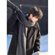 Fat Donglai same style men's scarf winter high-end autumn and winter Korean style men's gray scarf men's birthday gift gray