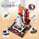 GUDI Space Rocket Bloques Building Bloods Fighter Station Space Station Modelo de juguetes para niños Toys de cumpleaños Regalos de regalo Space Transhuttle Centro de lanzamiento [679 partículas]