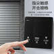 Type 86 universal electric rolling shutter door switch garage rolling shutter button control lifting flame retardant panel automatic reset starry sky gray switch