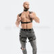 Confidential delivery of men's super sexy leggings, thong strap underwear, large camisole, chest strap, tight muscles, suspender top + shorts + neck ring three-piece set