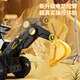 Guyu [Children's Gift] can be dug soil and sit on people electric excavator toys boys remote control birthday gift red dual drive + large battery + push handle + remote control