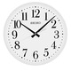 Seiko Japanische Seiko Uhr 13-Zoll-Scan Sekunden Einfache moderne japanische Schlafzimmer Wohnzimmer Büro Hotel Quarz Walluhr Hellweiß QXA728W