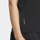 Adidas Ropa para mujeres de manga corta 2025 Summer Nuevo entrenamiento Fitness Running Sportswear cómodo transpirable Camiseta media manga de cuello JF1477 Negro S