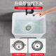 Haijiahua high-foot mop pool household balcony mop pool outdoor mop basin ceramic mop pool bathroom floor mop pool H733+ mop rack + gun grey spray gun faucet