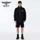 
BOY LONDON [Black Deacon] Spring men and women's style black trendy and cool knitted jacket N12801 Black XL