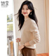 She enjoys 100% pure wool sweater women's autumn and winter half turtleneck sweater bottoming sweater twist wool sweater women T144Z8007