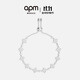APM Monaco sparkling adjustable four-leaf clover bracelet couple silver jewelry fashion jewelry gift for girlfriend