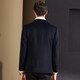 Antonio [leichter Luxuskaschmir + Wolle] Business Cashmere Anzug Herrenpendler Wolljacke Herbst und Winter Wollanzug Marine Blau 52 (180/96a)