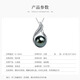 Queen of Pearls S925 Silver Tahitian Black Pearl Pendant Seawater Pearl Necklace for Women Elegant Birthday Gift for Women