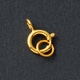 Fat Donglai's same style 18k gold universal buckle head thickened spring buckle lobster buckle necklace buckle pearl diy accessories gold No. 9 18K ancient gold split ring * 1 about 0