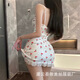 奶油樱桃酱情趣内衣女甜美花边睡裙性感绑带镂空显瘦吊带睡裙9274 白色【睡裙+T裤】 均码【建议80-120斤】
