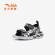 Anta children's sandals boys open-toe beach shoes 2024 summer new Velcro casual breathable outdoor sandals Anta white/black-3 32