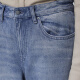 Jnby/Jiangnan Buyi Frühlings- und Herbstjeans für Frauen reines Baumwollwasser Waschen lässig Micro-Flame Hosen Flare Hosen 5o2e11730 992/Denzi Lan M.