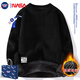 WHIM NASA sweater men's round neck autumn and winter pullover sweater trendy New Year red magenta animal year of the horse year of the year New Year greetings red XL