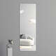 Yo-ai Mirror Wall Sticking Self-adhesive Frameless Full-body Mirror Mirror Mirror Home Bedroom Fitting Mirror Wall Sticking Mirror Makeup Mirror Rounded Corner 30*60 [HD Glass Can Be Hangable]