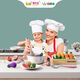 Huidiantang Children's Kitchen Toys Tableware Set Cooking Simulation Lighting Effect Kitchenware House Toys Holiday Gift 3 Years Old +