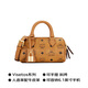 MCM ELLA Mini One-Shoulder Crossbody Bag Hand-in Boston Bag Women's Bag Cognac [Gift]
