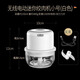 KINGXIAOJING German garlic mashed artifact wireless electric garlic stirrer garlic mince household garlic mince garlic beater glass electric mixer white 150ml standard