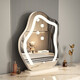 Perfeden Optional Rotating Bedroom Cloud Smart Cosmetic Mirror HD Desktop LED Light Mirror Dressing Table Cosmetic Mirror Beauty Mirror Plug-in Large Fixed Cloud Mirror White