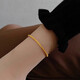 Shudou Lao Phoenix 999 withdrawal benefit 18K gold sparkling bracelet for women 2025 new color gold bracelet Lao Feng