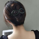 Jisenjia's Hair Artifact One-word Clip, Simple and Versatile Hairpin, Hairpin on the Back of the Head, Female Adult Hair Accessories, Headwear, High-end Clip, Eight-Character Clip, Purple Gray