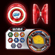Audi Double Diamond Yo-Yo Toy Yo-Yo Fire Boy Wang Youfeng Boy Yoyo Ball Boy Toy Glare Metal Ball-Ice Flame S (Red)