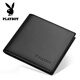 Playboy Herren Brieftasche Short Money Chuck Layer Cowide Jugend Horizontaler Brieftasche, um Papa und Ehemann Geburtstagsgeschenk zu geben