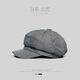 Xibai Republic of China Student Hut Oktopus Hut Japanisch-englisch-englisch retro Baseballhut Baskenmänner Zeitungsmaler Maler Kaffee 58-60 cm