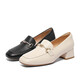 Belle Commuter Loafers Женщины овечья кожа тиснена