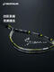 Decatlon Squash Racket Competencia profesional ligera Compuesto ultra ligero Compuesto Integrado Shoot para hombres y mujeres, paquete de calabaza de punto amarillo doble SB9902 Solo