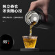 慕馨（moosen）保温杯男士抗菌316不锈钢水杯车载茶水分离杯子定制年会礼品福利 【抗菌99%】典雅黑 500ml +可定制