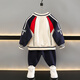 Cool Sheep Ultraman Clothes Boys Autumn Baseball Uniform Set 2025 New Handsome Boy Spring and Autumn Trendy Cool Sports Jacket Red Jacket + Pants 100