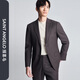 SAINT ANGELO Men's Suit (Top) Standard Edition Peaked Collar Suit EBB233265U Gray Coffee 48A