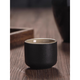 Enshousu Chinese-style ceramic spirits white wine cup household retro-style rice wine one or two small wine cups one cup wine cup customized Japanese style cup black pottery (30ml)