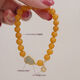 Goldsmith Lee's natural beeswax bracelet is transformed into yellow honey and Hetian jade gourd bracelet, which is an ancient style gift for best friends. Yellow honey and Hetian jade fortune bracelet 8mm