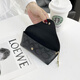 Retro camellia universal anti-pressure glasses box for men and women portable sunglasses myopia glasses protective cover glasses storage bag black