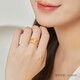 Zhou Shengsheng Gold Ring Foot Gold Heart-shaped Ring Women's Wedding Gift 15277R Priced 11 rings 2.55g