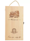Yusenyi red wine packaging box wooden box double box wine box wine red wine red wine wooden gift box wooden box six-pack flip cover