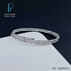 Jibaolou PT950 platinum bracelet, three-circle bouncy bead elastic platinum bracelet, face width 5.6-6mm, size 54, 13.18g