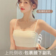 Guiqi tube top underwear for women to push up small breasts to prevent exposure and beautiful back 2025 new style wrapped chest camisole one-piece bra white tube top underwear milky white M (34/75ABC)